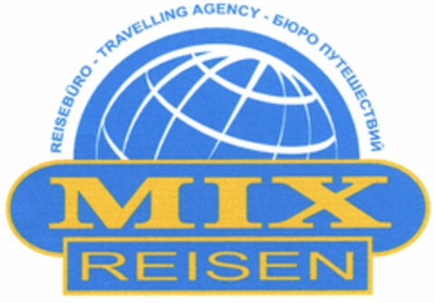 REISEBÜRO-TRAVELLING AGENCY-MIX REISEN Logo (DPMA, 25.05.2005)
