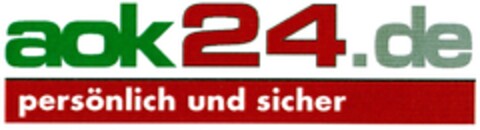 aok24.de persönlich und sicher Logo (DPMA, 30.10.2006)