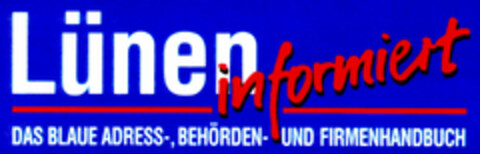 Lünen informiert - DAS BLAUE Logo (DPMA, 16.11.1995)