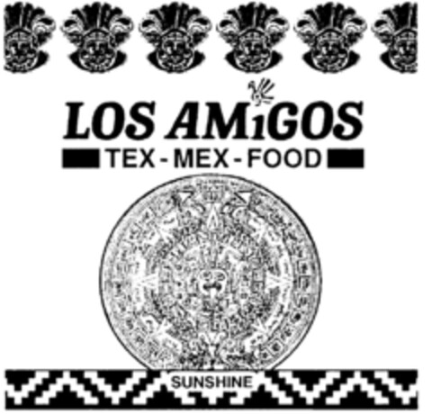 LOS AMIGOS TEX-MEX-FOOD Logo (DPMA, 25.03.1997)