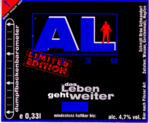 AL Beer ... das Leben geht weiter Logo (DPMA, 03/29/1997)