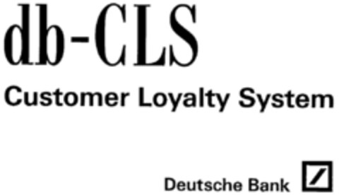 db-CLS Customer Loyalty System Deutsche Bank Logo (DPMA, 22.04.1997)