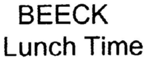 BEECK Lunch Time Logo (DPMA, 09.03.1999)