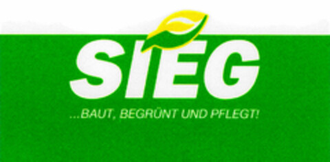 SIEG ...BAUT, BEGRÜNT UND PFLEGT! Logo (DPMA, 27.02.1999)