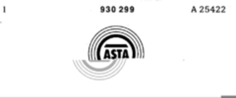 ASTA Logo (DPMA, 27.10.1973)