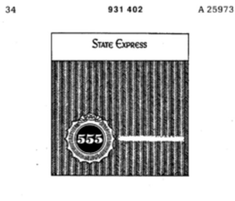 State Express 555 Logo (DPMA, 09.05.1974)