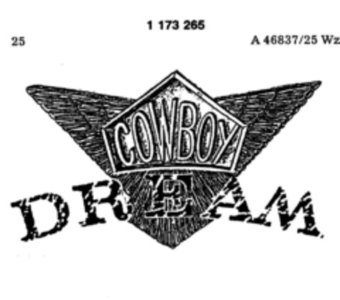 COWBOY DREAM Logo (DPMA, 08/16/1989)