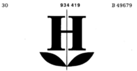 H Logo (DPMA, 28.11.1972)