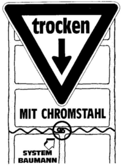 trocken SYSTEM BAUMANN Logo (DPMA, 25.07.1992)