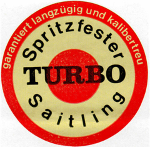 TURBO Spritzfester Saitling Logo (DPMA, 23.07.1985)