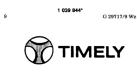 TIMELY Logo (DPMA, 19.07.1982)