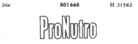 ProNutro Logo (DPMA, 16.06.1962)