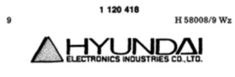 HYUNDAI ELECTRONICS Logo (DPMA, 07.07.1987)