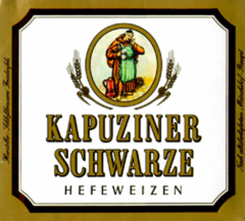 KAPUZINER SCHWARZE HEFEWEIZEN Logo (DPMA, 13.02.1986)