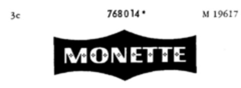 MONETTE Logo (DPMA, 15.06.1962)