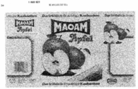 MAOAM Apfel Das fröhlich-fruchtige Kaubonbon Logo (DPMA, 22.12.1980)