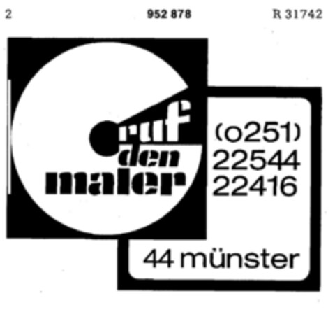 ruf den maler Logo (DPMA, 22.02.1975)