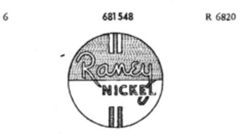 Raney NICKEL Logo (DPMA, 03.09.1954)