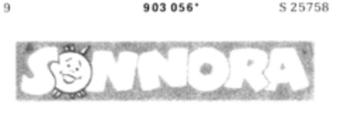 SONNORA Logo (DPMA, 18.08.1972)