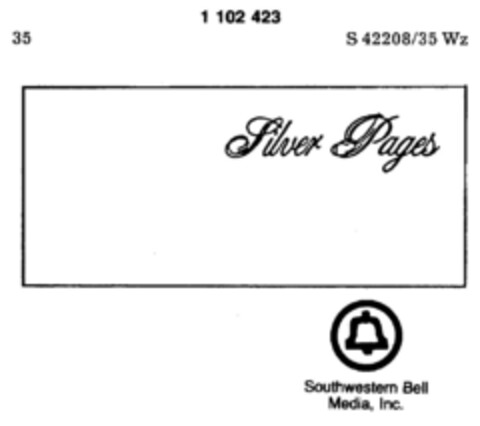 Silver Pages Logo (DPMA, 23.08.1985)