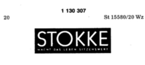 STOKKE MACHT DAS LEBEN SITZENSWERT Logo (DPMA, 02.03.1988)