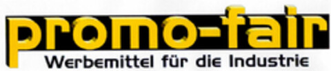 promo-fair Werbemittel für die Industrie Logo (DPMA, 10/26/2001)