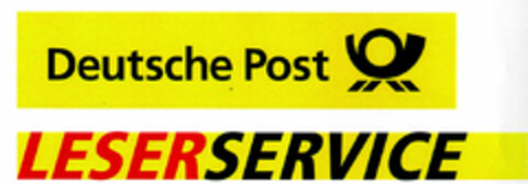 Deutsche Post LESERSERVICE Logo (DPMA, 14.12.2001)