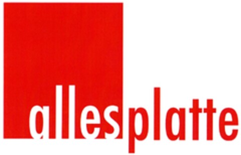 allesplatte Logo (DPMA, 09.07.2009)