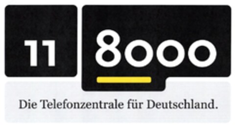 11 8000 Die Telefonzentrale für Deutschland. Logo (DPMA, 05/21/2010)