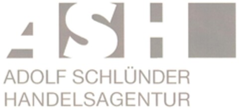 ASH ADOLF SCHLÜNDER HANDELSAGENTUR Logo (DPMA, 14.10.2014)