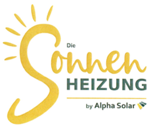 Die Sonnen HEIZUNG by Alpha Solar Logo (DPMA, 21.11.2020)