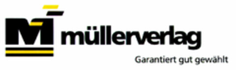 müllerverlag Garantiert gut gewählt Logo (DPMA, 05/31/2002)