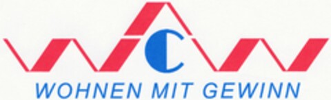 WCW WOHNEN MIT GEWINN Logo (DPMA, 28.08.2003)