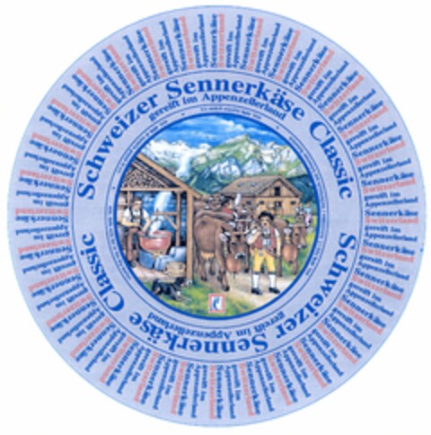 Schweizer Sennerkäse Classic Logo (DPMA, 10/21/2004)