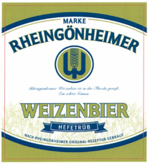 RHEINGÖNHEIMER WEIZENBIER Logo (DPMA, 21.03.2006)