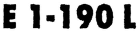 E 1-190 L Logo (DPMA, 01.01.1995)