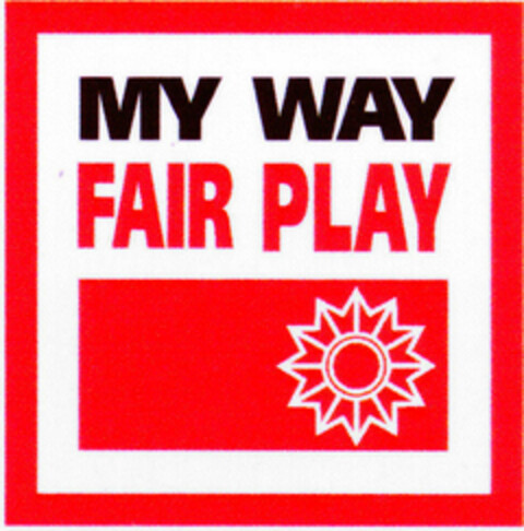 MY WAY FAIR PLAY Logo (DPMA, 22.10.1997)