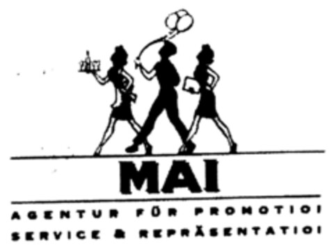 MAI AGENTUR FÜR PROMOTION SERVICE & REPRÄSENTATION Logo (DPMA, 11.01.1999)