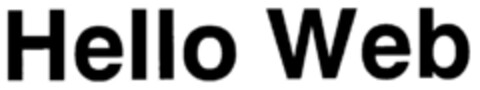 Hello Web Logo (DPMA, 10.11.1999)