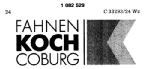 FAHNEN KOCH COBURG Logo (DPMA, 18.07.1984)