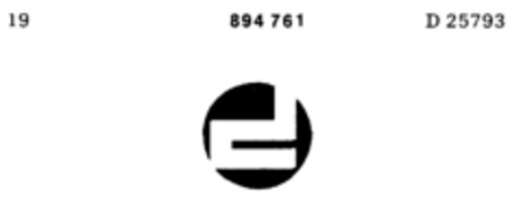 894761 Logo (DPMA, 08.07.1971)