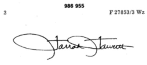Farrah Fawcett Logo (DPMA, 31.01.1978)