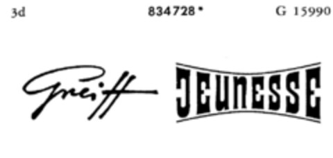 Greiff JEUNESSE Logo (DPMA, 10/13/1966)