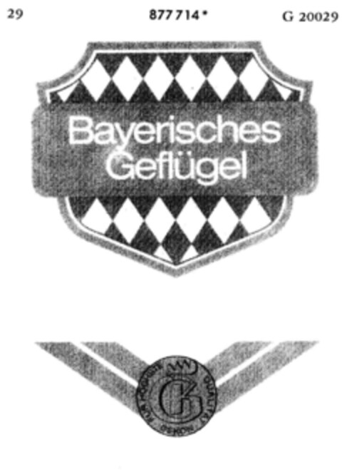 Bayerisches Geflügel Logo (DPMA, 25.08.1970)