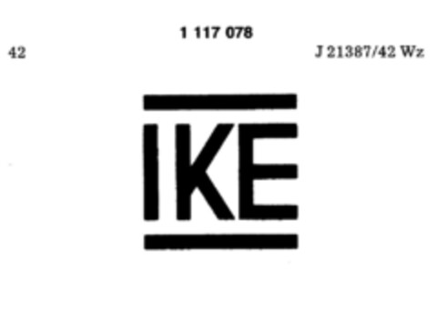 IKE Logo (DPMA, 20.10.1986)