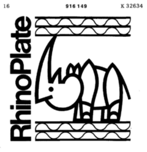 RhinoPlate Logo (DPMA, 11/04/1971)