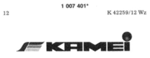 KAMEI Logo (DPMA, 02.07.1980)