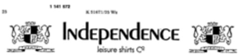 INdEpENdENCE leisure shirts Co Logo (DPMA, 09/08/1987)