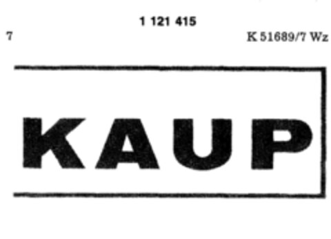 KAUP Logo (DPMA, 11.09.1987)