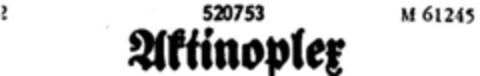 Aktinoplex Logo (DPMA, 23.12.1939)